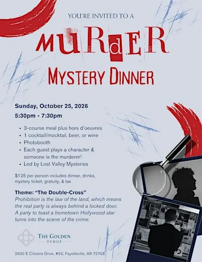 Murder Mystery Dinner at The Golden Venue -- Fayetteville