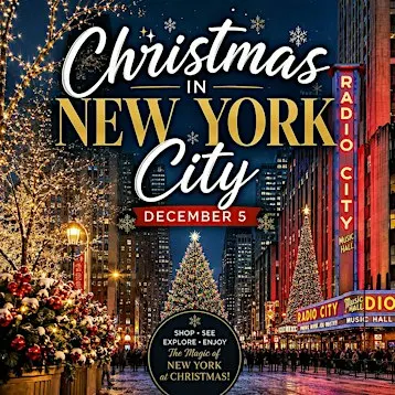 Christmas in NYC Day Trip (10 + yr olds) Colchester, Vermont