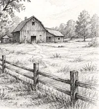 Landscape Pencil Drawing Class for Adults and Teens