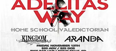 Adelitas Way–15th Anniversary of Home School Valedictorian at Bigs Bar Live