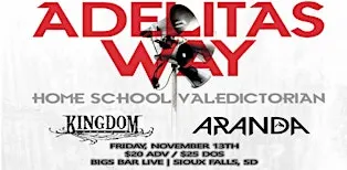 Adelitas Way–15th Anniversary of Home School Valedictorian at Bigs Bar Live