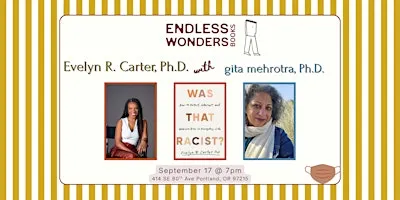 Author Event: Evelyn R. Carter, PhD in conversation with gita mehrotra, PhD