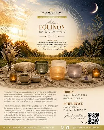 Autumn Equinox - The Balance Within • Laine to Wellness Sound Bath Series
