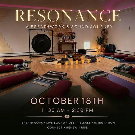 RESONANCE A Breathwork & Sound Experience
