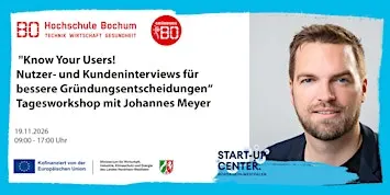 „Know Your Users ! Nutzer- und Kundeninterviews. "