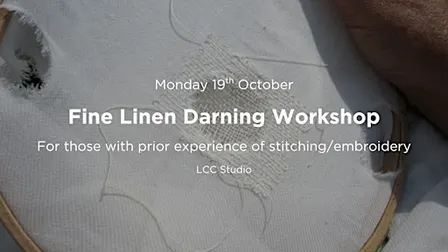 Fine Linen Darning Workshop