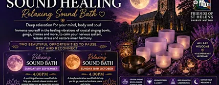 Autumn Soundbath Sheriff Hutton Village Church Sunday October 18th 4pm