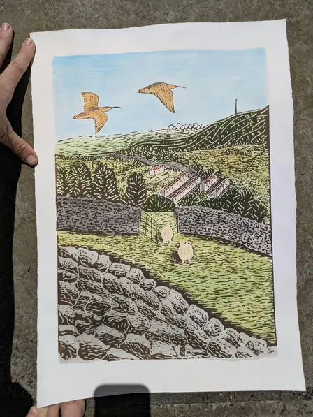 Bronte themed printmaking workshop - Solar plate etching