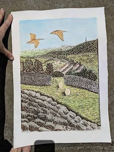 Bronte themed printmaking workshop - Solar plate etching