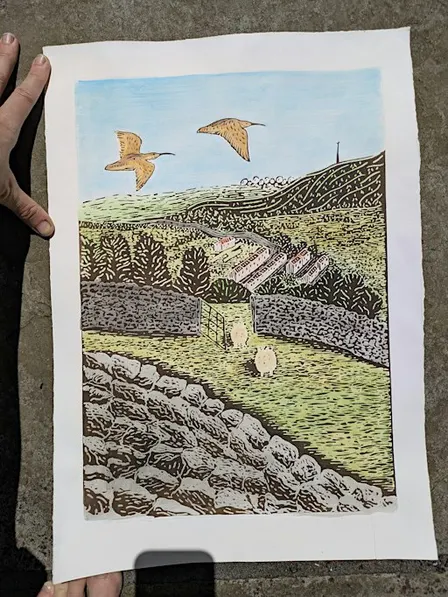 Bronte themed printmaking workshop - Solar plate etching