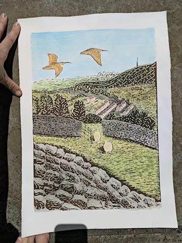Bronte themed printmaking workshop - Solar plate etching