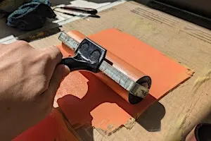 Linocut Christmas card workshop - Haworth