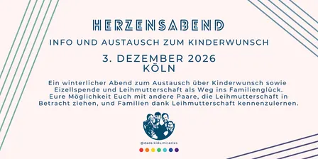 ♡ Herzensabend - Info Event Kinderwunsch ♡ Köln