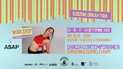 Workshop Danza Contemporanea @Montagnola Republic - 03 - 10 - 17 - 24/09