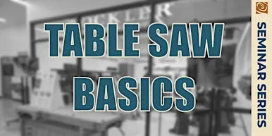 Tablesaw 101