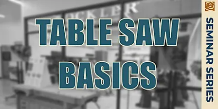 Tablesaw 101
