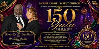 Mount Carmel Baptist Church 150th Gala Celebration