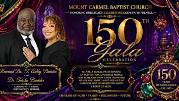 Mount Carmel Baptist Church 150th Gala Celebration