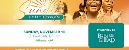 Sunday Health Forum - Athens, GA