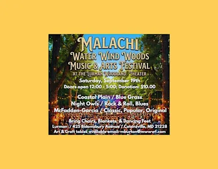 Malachi Water Wind Woods Music & Arts Festival