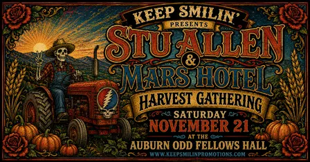 STU ALLEN & MARS HOTEL - HARVEST GATHERING LIVE at AUBURN's ODD FELLOWS