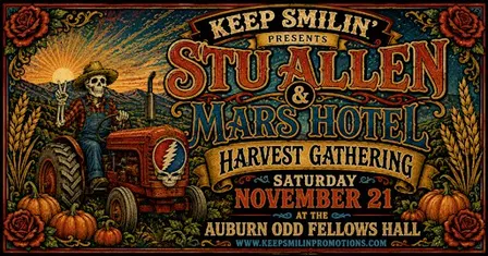 STU ALLEN & MARS HOTEL - HARVEST GATHERING  LIVE at AUBURN's ODD FELLOWS