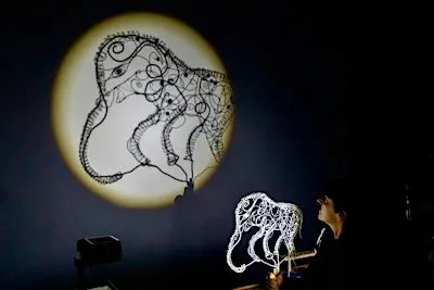 The Luna Park Elephant A Shadow Theatre Performance by Diane Matyas