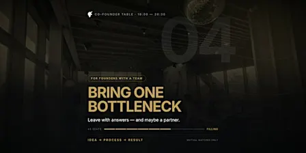 San Francisco Founder Table: Bring One Bottleneck, Leave With Answers