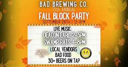 BAD Brewing's 13th Annual Fall Block Party