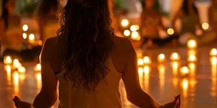 Yoga with Live Piano by Candlelight and Cacao Circle