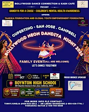 Cupertino/ SanJose/ Campbell BOLLYWOOD NEON Dandiya Night 2026