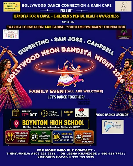 Cupertino/ SanJose/ Campbell BOLLYWOOD NEON Dandiya Night 2026