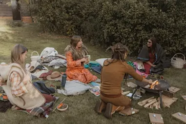 September Full moon Earth Circle