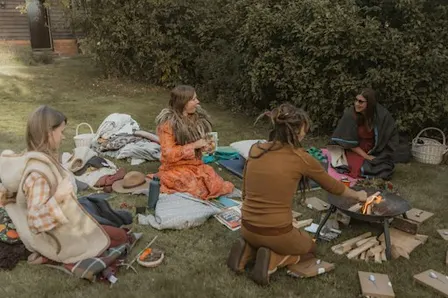 September Full moon Earth Circle