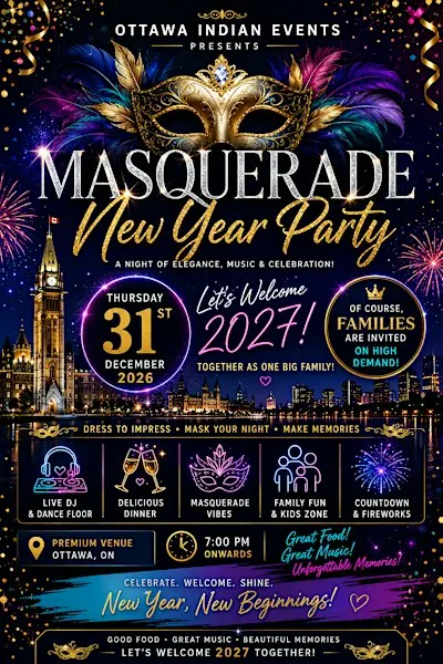 Masquerade new year party