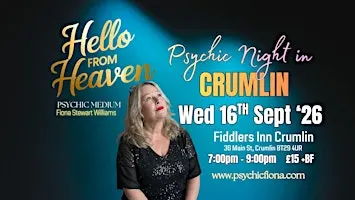 Psychic Night in Crumlin with Psychic Medium Fiona Stewart-Williams