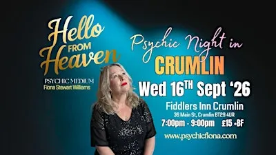 Psychic Night in Crumlin with Psychic Medium Fiona Stewart-Williams