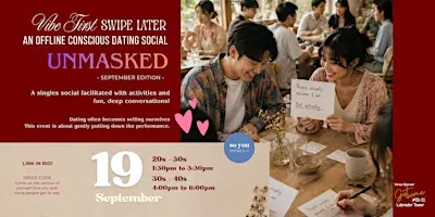 MALES SOLD OUT [20s-30s] An Offline Conscious Dating Social