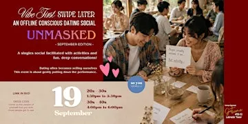 MALES SOLD OUT [20s-30s] An Offline Conscious Dating Social