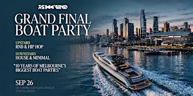 Grand Final BOAT PARTY (Long Weekend)