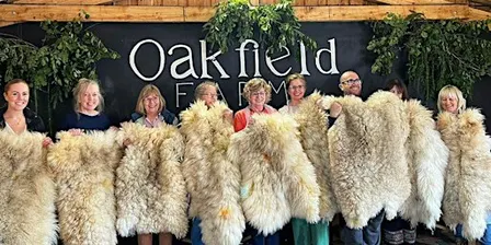 Fleece to Felt Workshop at OAKFIELD - Felted Rug Making Class