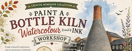 Watercolour & Ink Bottle Kiln Portrait Workshop