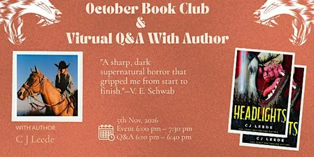 Virtual Q&A With  Author CJ Leede