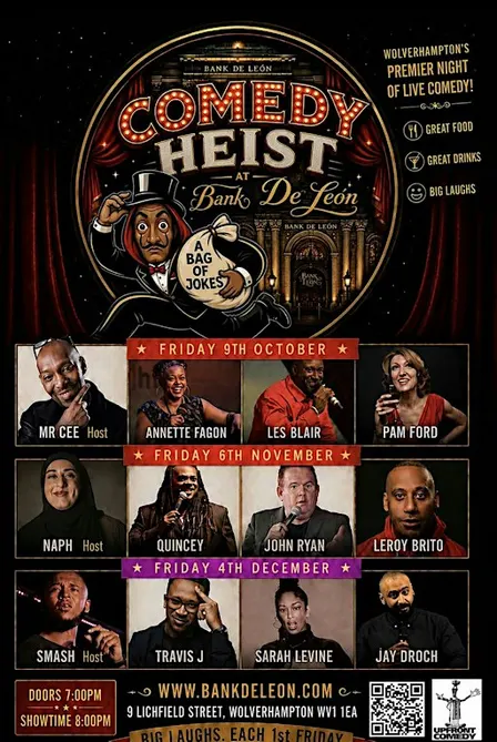Comedy Heist - Wolverhampton's Premiere Live Comedy Night