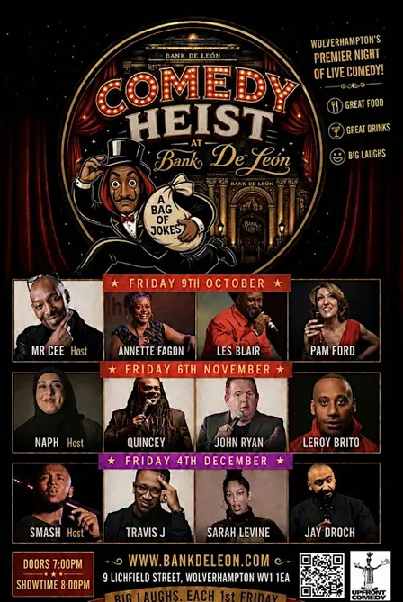 Comedy Heist - Wolverhampton's Premiere Live Comedy Night