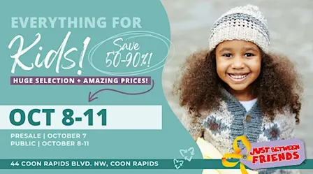 Kids' Huge Pop-Up Sale in Coon Rapids - Fall Tickets