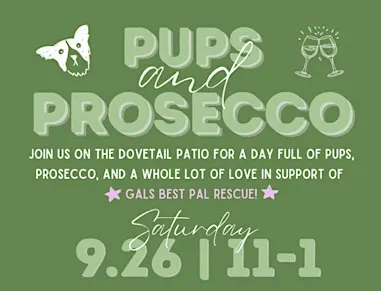 Pups & Prosecco @ Dovetail