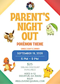 Pokémon Parent’s Night Out Party!
