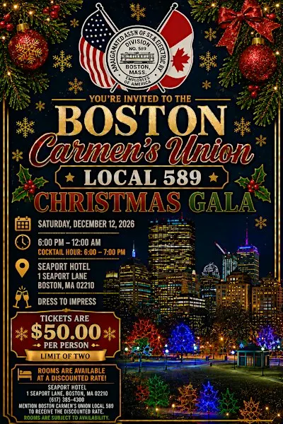 Boston Carmen's Union Local 589 Christmas Gala