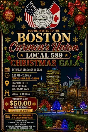 Boston Carmen's Union Local 589 Christmas Gala